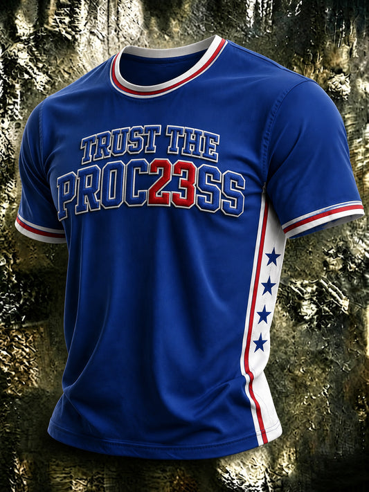 Men's America Basketball Printed T-shirt