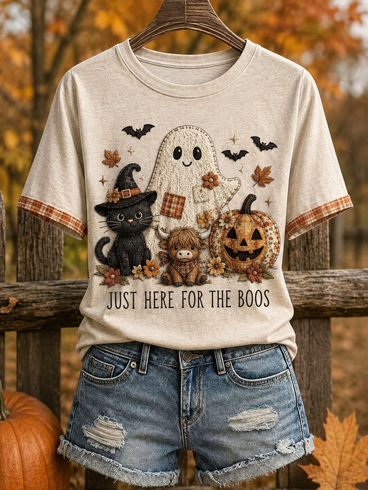 Women's Just Here For The Boos T-Shirt