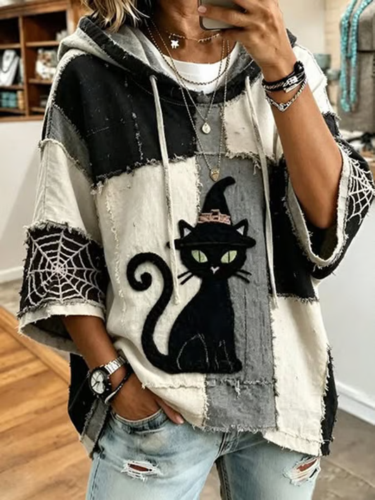 Women's Halloween Print Sweatshirt