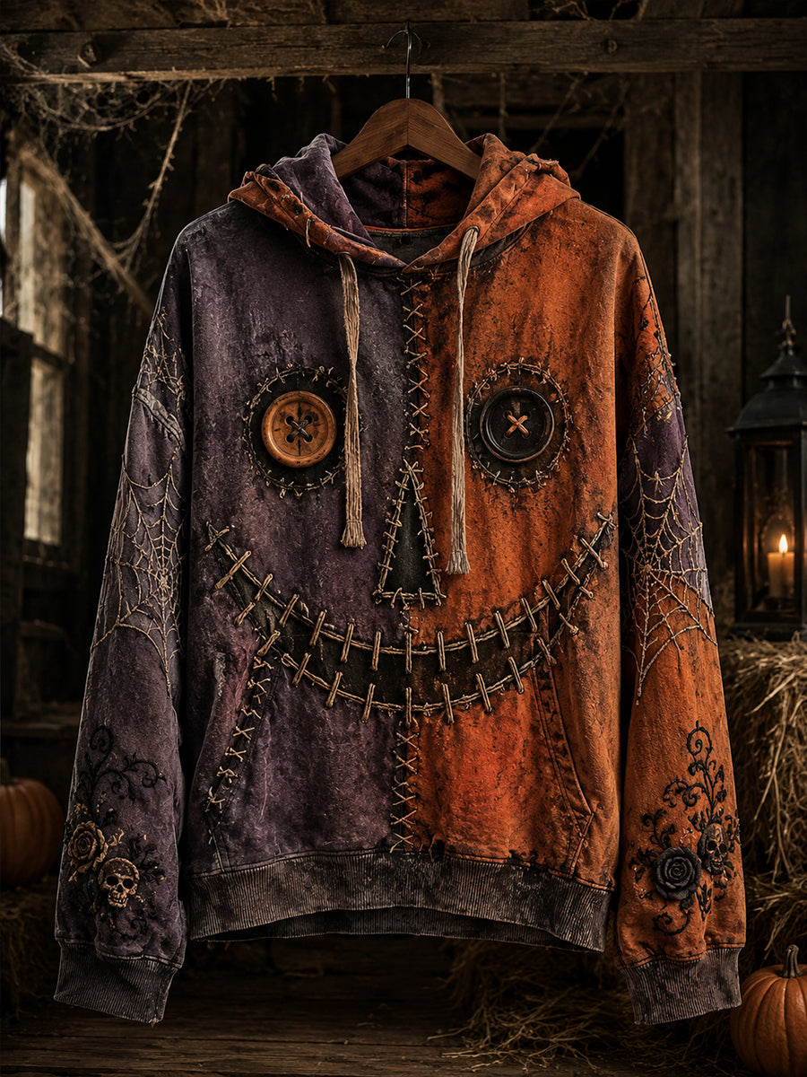 Retro Halloween Art Print Casual Sweatshirt