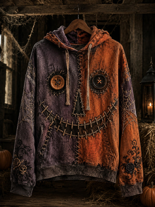 Retro Halloween Art Print Casual Sweatshirt