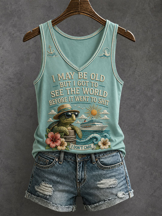 Women's I May Be Old Tank Top