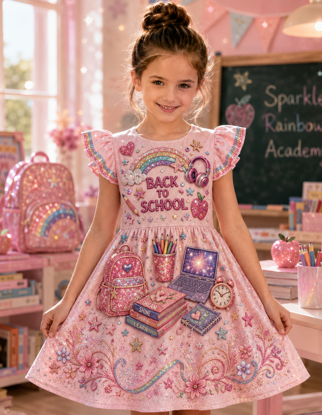 Children's Back-To-School Season Casual Dress