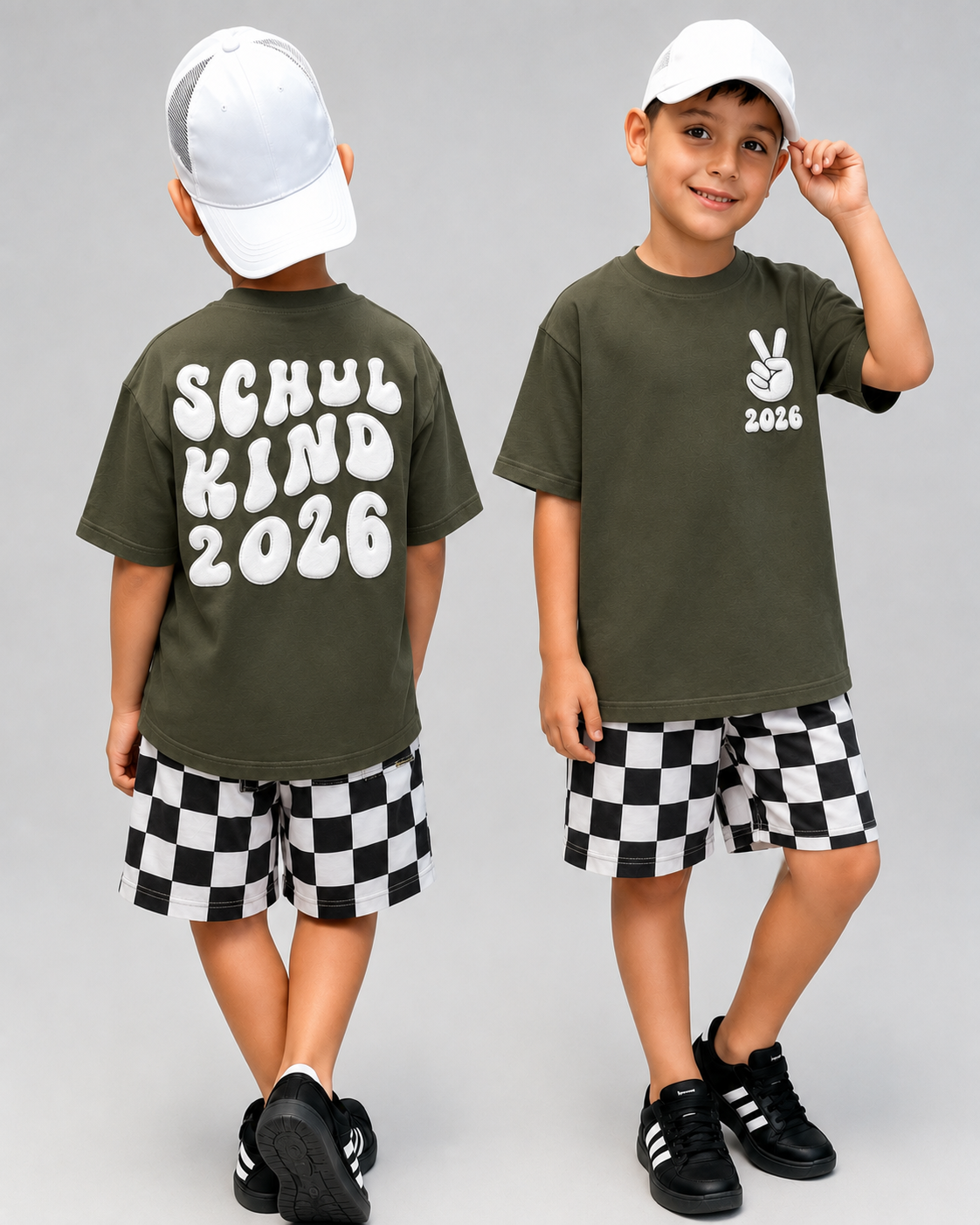 Back-To-School Season Short-Sleeve Shirt Set