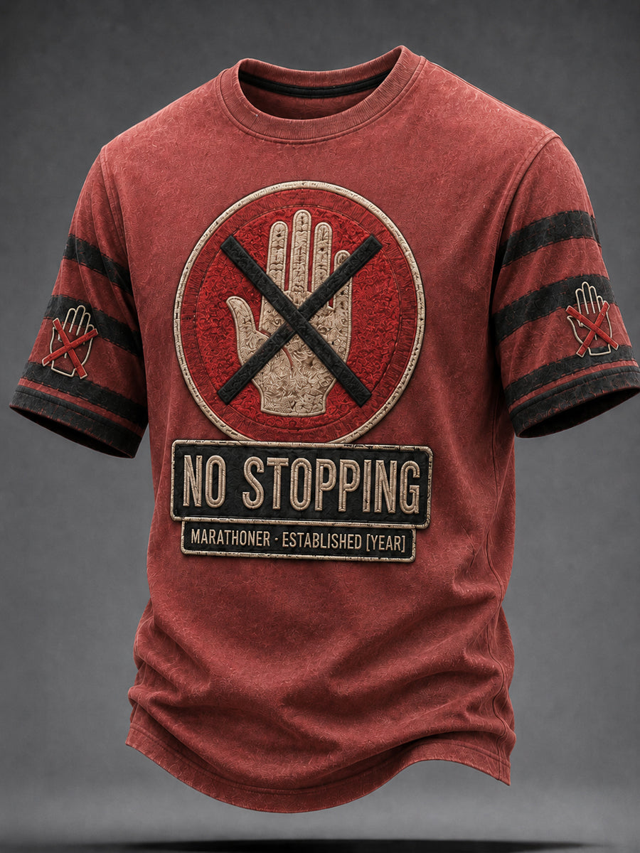 Run Hard Stay Humble Vintage Athletic Tee