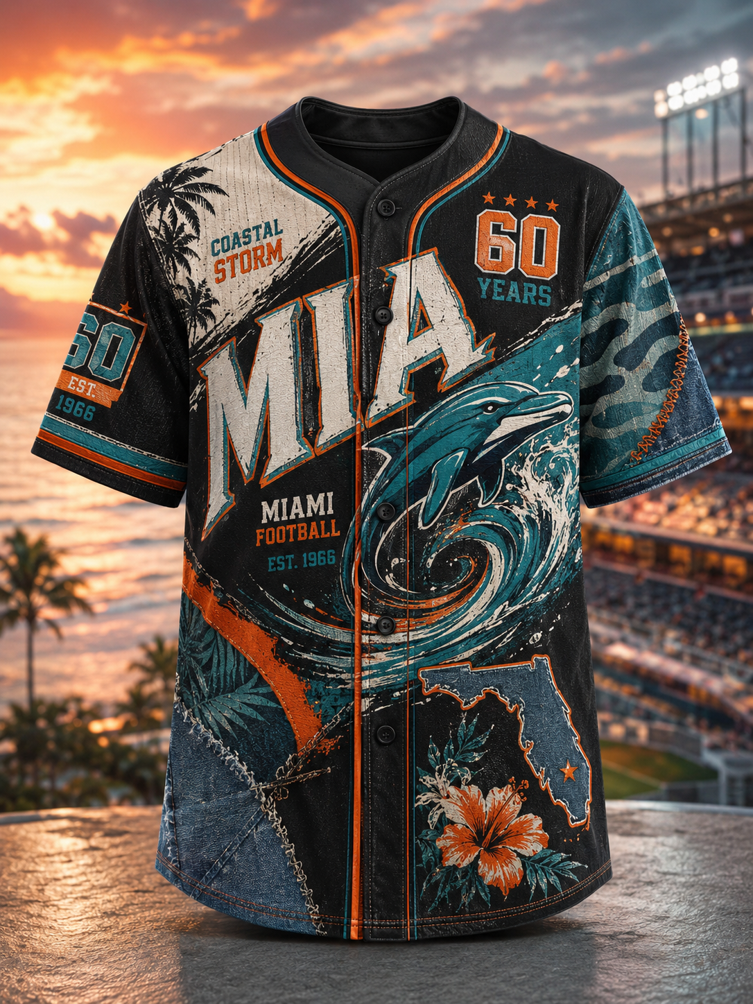 Men's Miami Dolphins Casual Top
