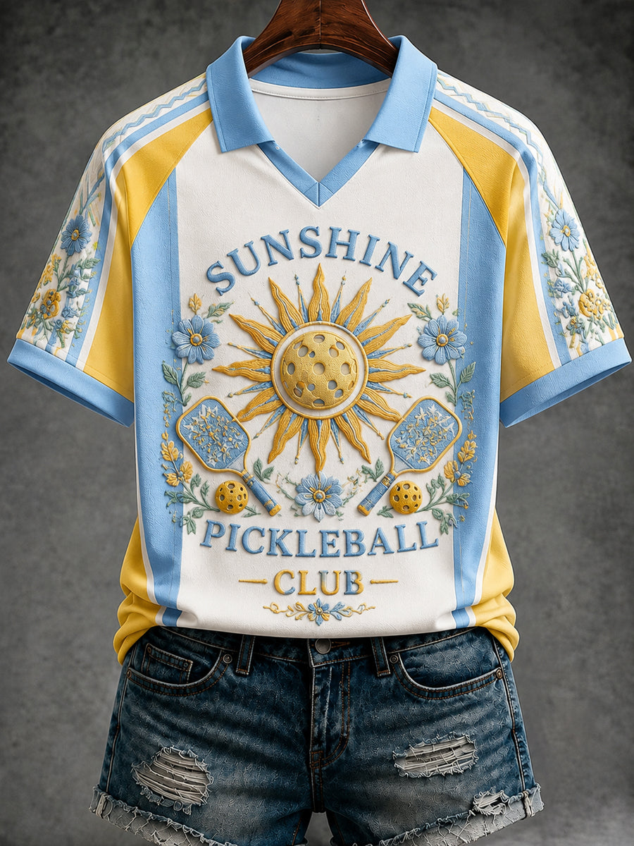 Pickleball Happiness Club Women's Polo Shirt