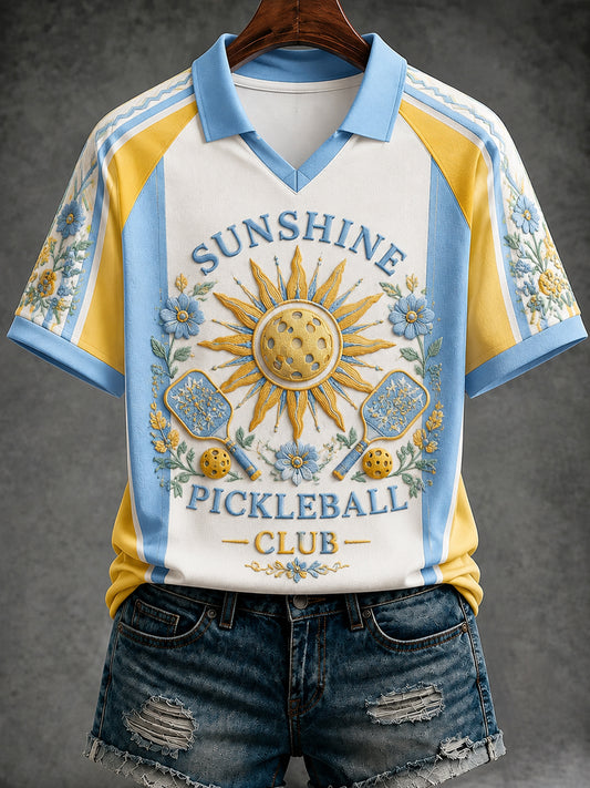 Pickleball Happiness Club Women's Polo Shirt