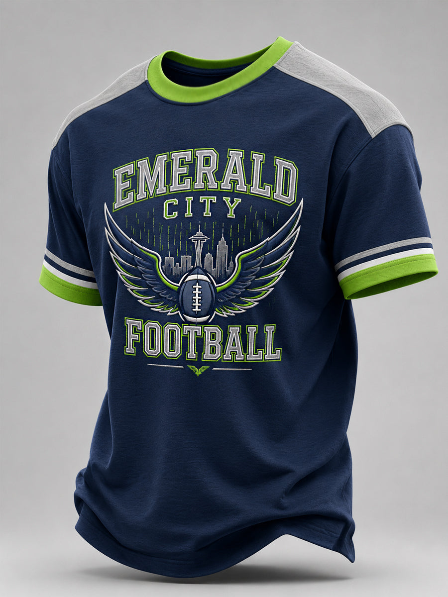 Men's Football Gameday Gift For Football Fans Casual Tee