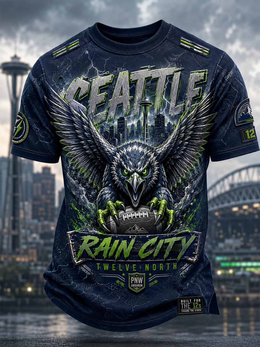 Men's Seattle Seahawks Short Sleeves T-Shirt