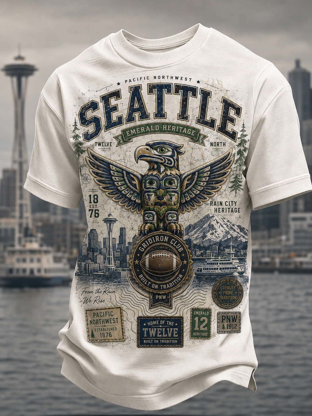Men's Seattle Seahawks Short Sleeves T-Shirt