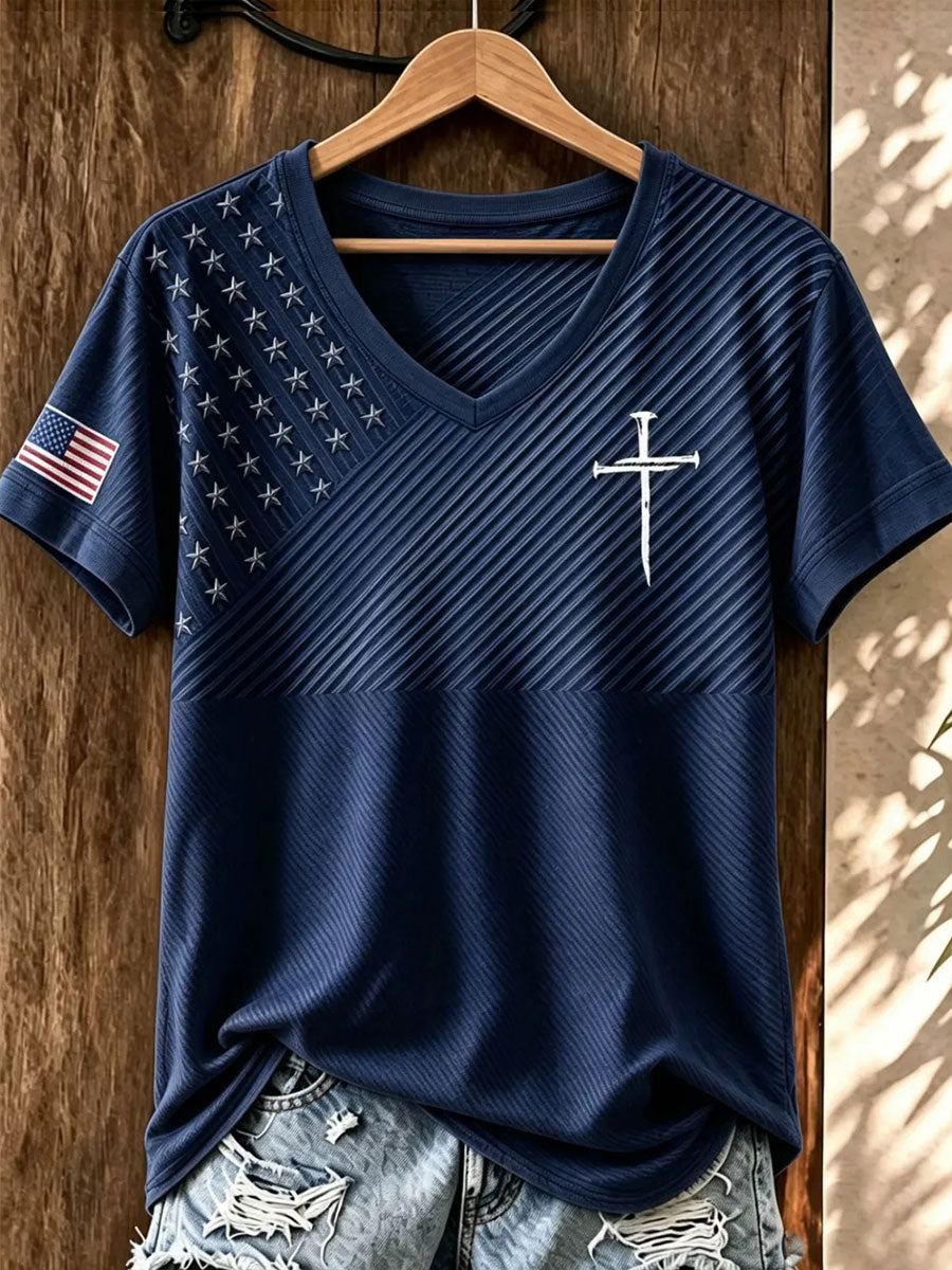 Women's Faith Cross Short-sleeved T-shirt