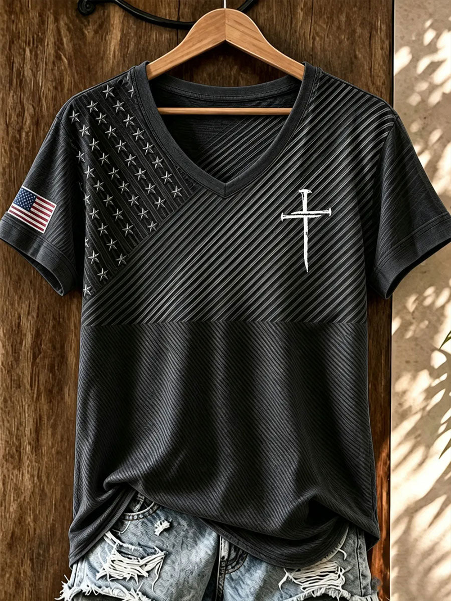 Women's Faith Cross Short-sleeved T-shirt