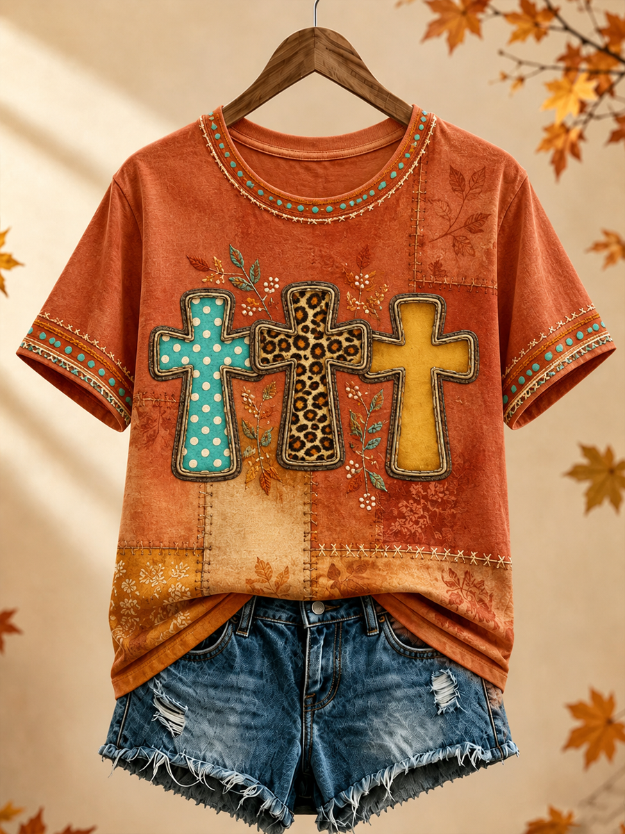 Women's Fall for Jesus short-sleeved T-shirt