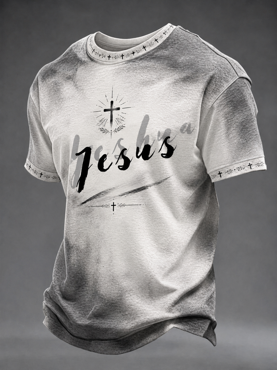 Men's Jesus short sleeves t-shirt