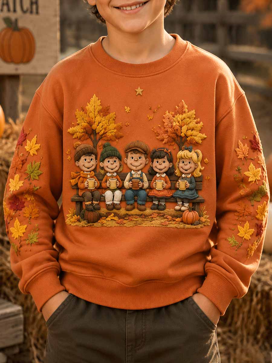 Men's Autumn Pattern Printed Sweatshirt