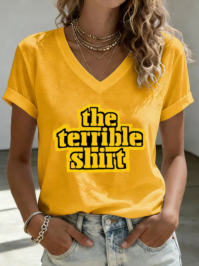 Women's Pittsburgh Football Short-sleeved T-shirt