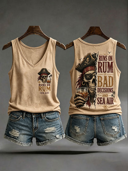 Women's 'Runs On Rum, Bad Decisions, And Sea Air' Vests