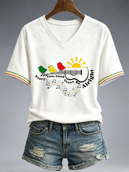 Women's Every Little Thing Is Gonna Be Alright T-shirt