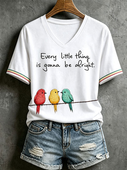 Women's Every Little Thing Is Gonna Be Alright T-shirt