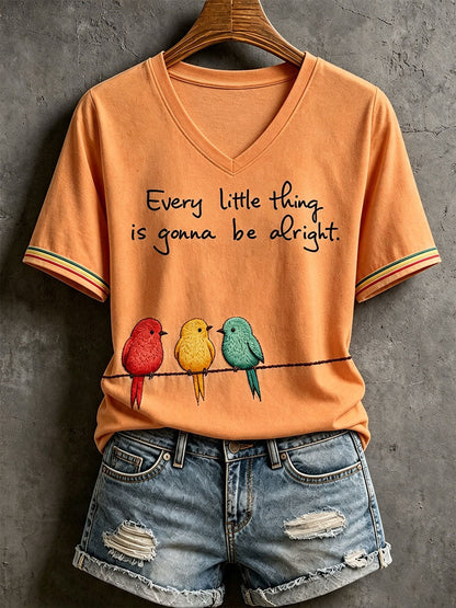 Women's Every Little Thing Is Gonna Be Alright T-shirt