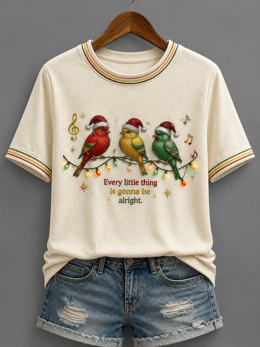 “Everything's Gonna Be Alright” Casual Christmas T-Shirt