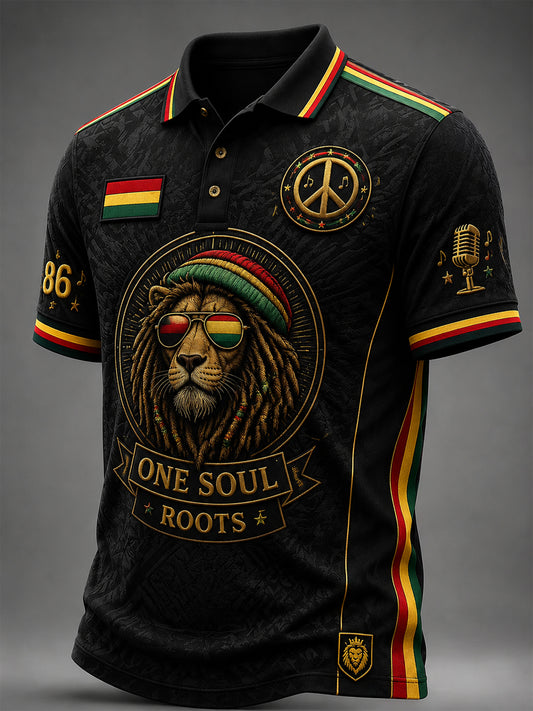 A Classic Polo Shirt for Retro Reggae Music Fans