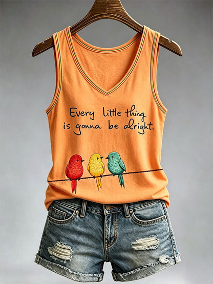 Women's Every Little Thing Is Gonna Be Alright Tank Top