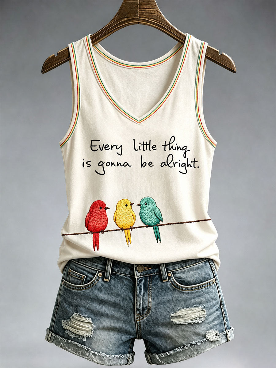 Women's Every Little Thing Is Gonna Be Alright Tank Top
