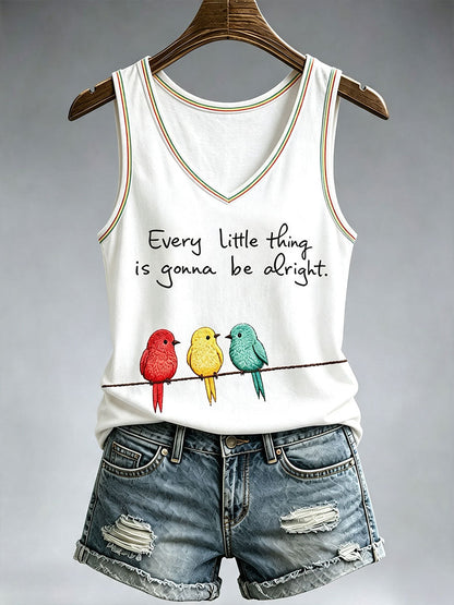 Women's Every Little Thing Is Gonna Be Alright Tank Top