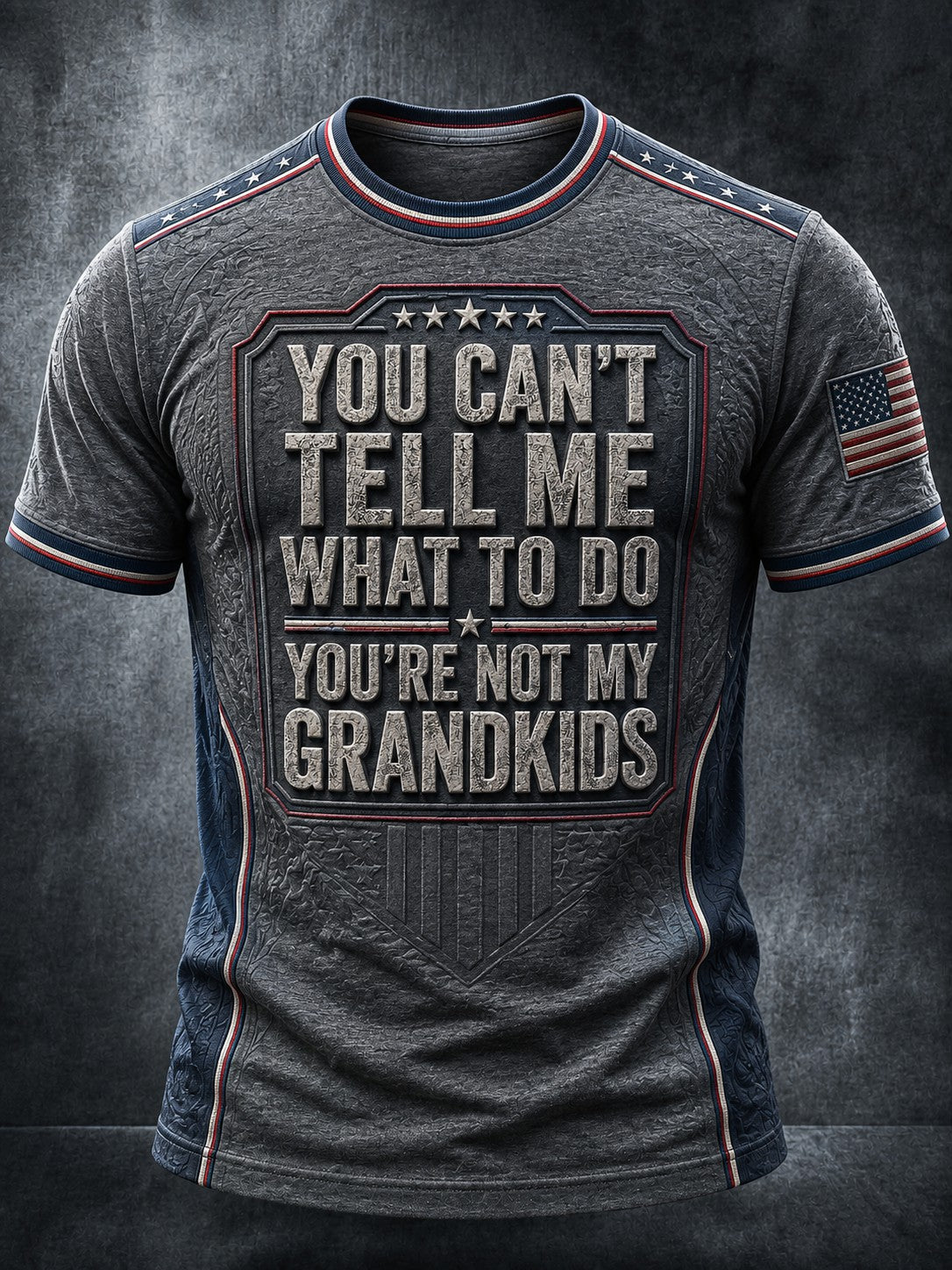 Men's You Can't Tell Me What To Do You're Not My GrandKids Printed T-shirt