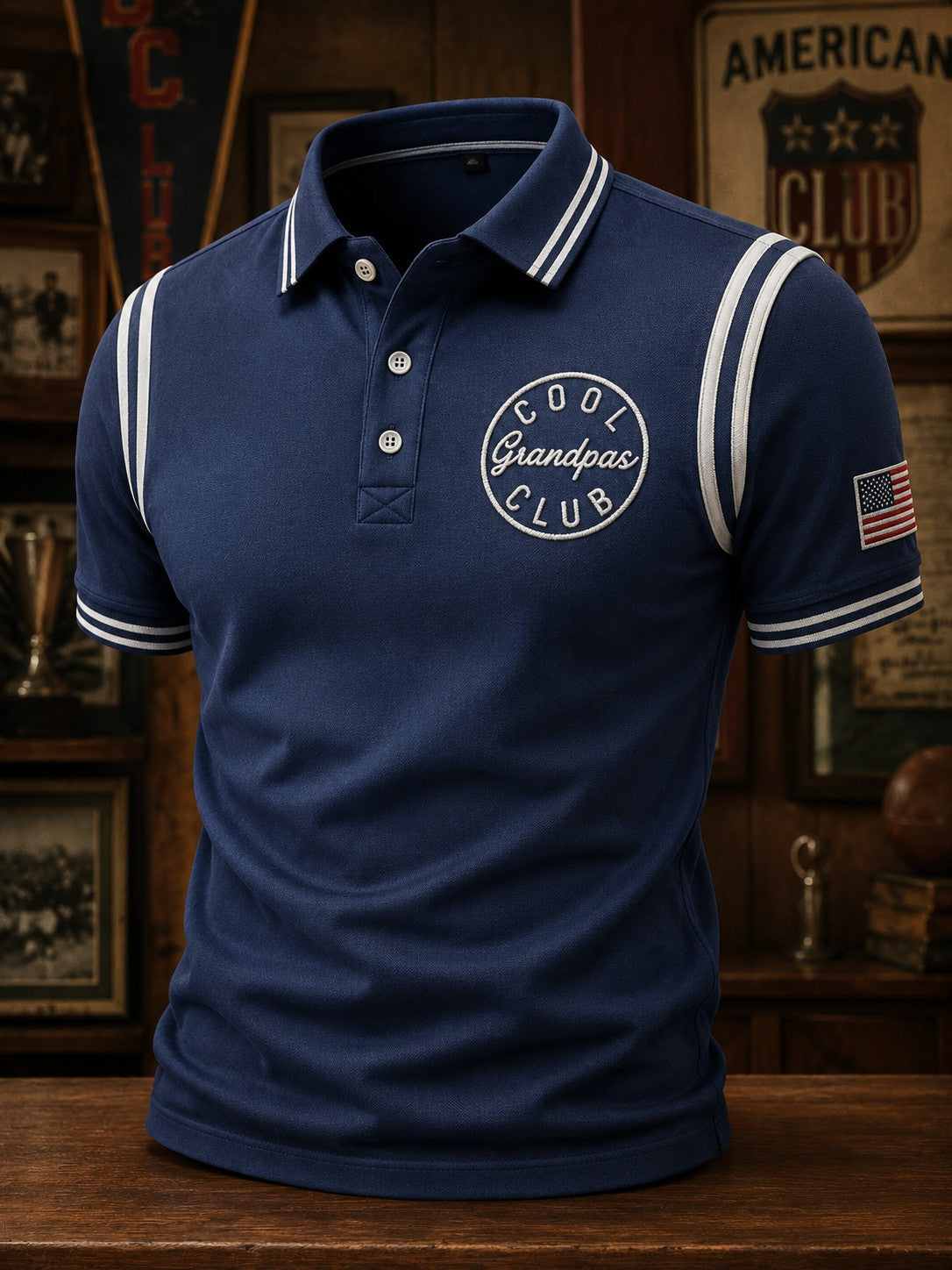 Men's Cool Grandpas Club Printed Shirt