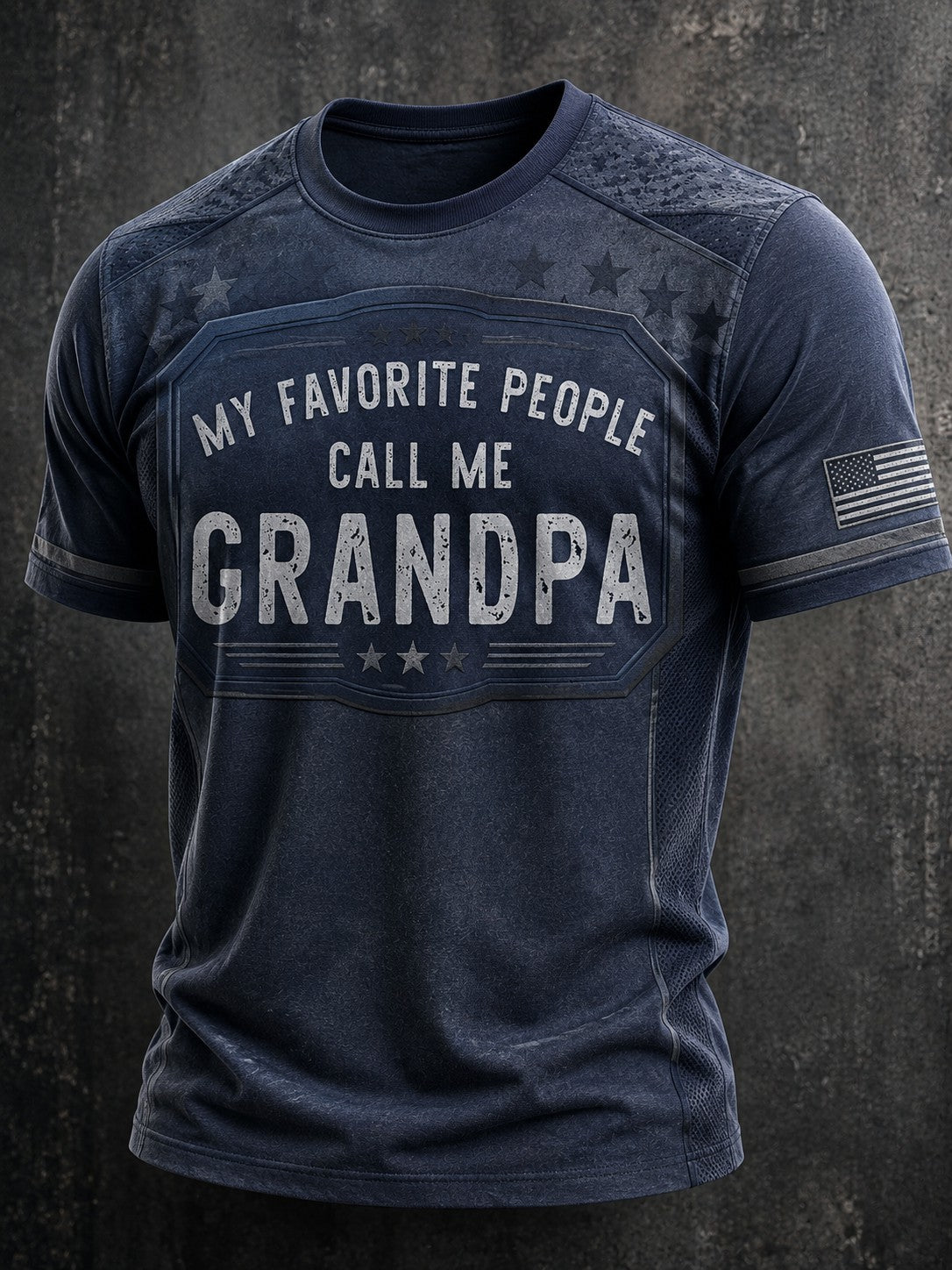 Men's My Favorite People Call Me Grandpa Printed T-shirt