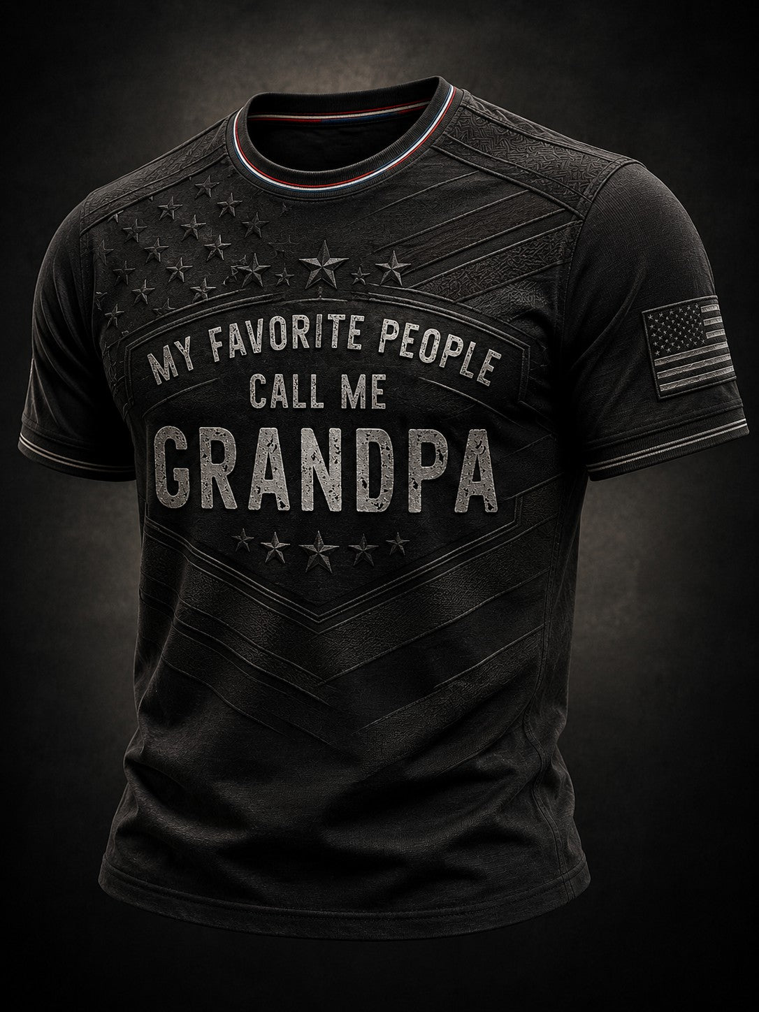 Men's My Favorite People Call Me Grandpa Printed T-shirt