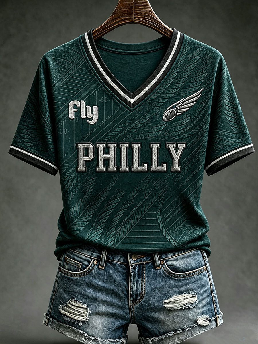 Women's Philly Football Short-sleeved T-shirt
