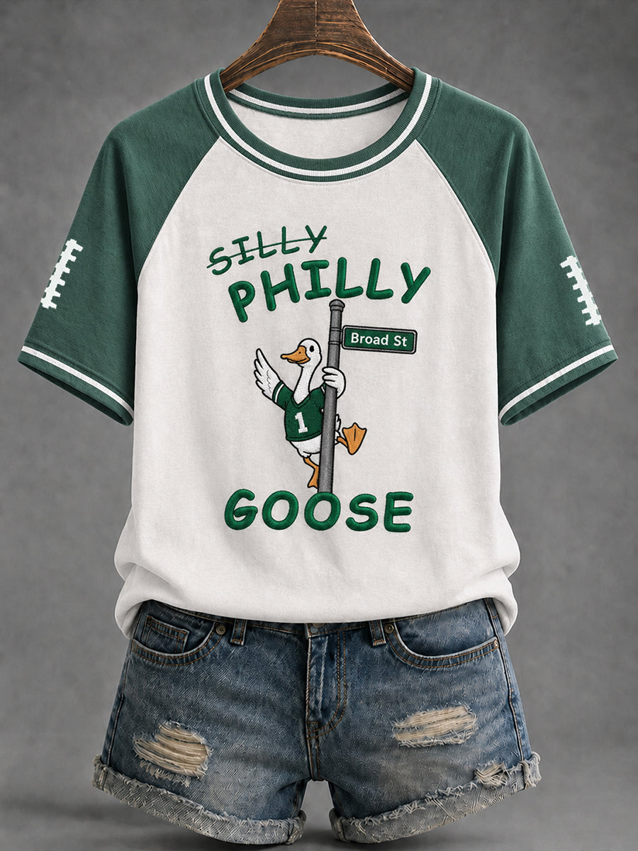 Women's Philly Football Print short sleeve T-shirt