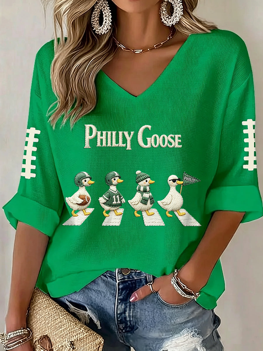 Women's Philly Football Waffle T-shirt