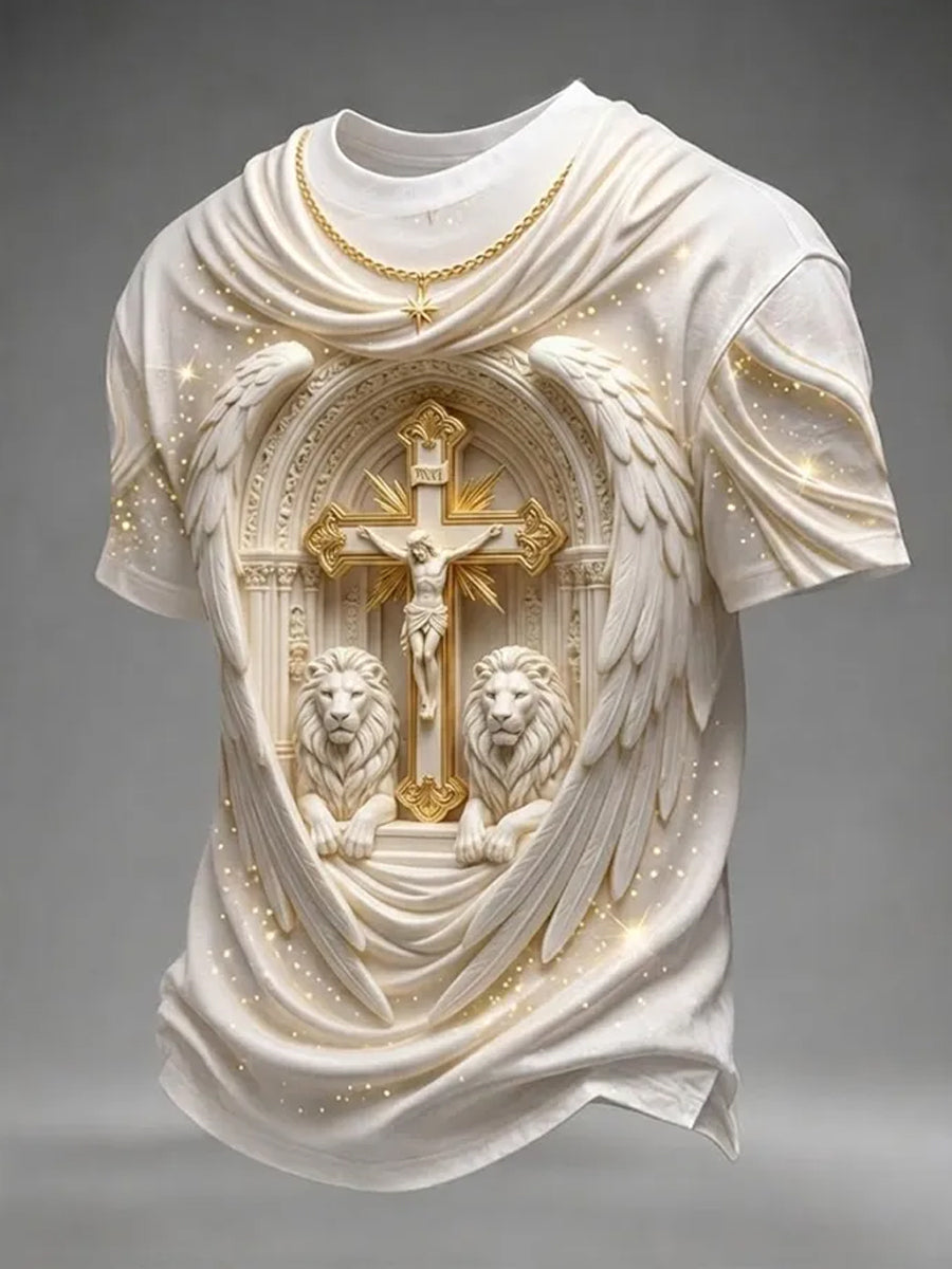 Men's Christian Lion of Judah  Short Sleeve T-shirt
