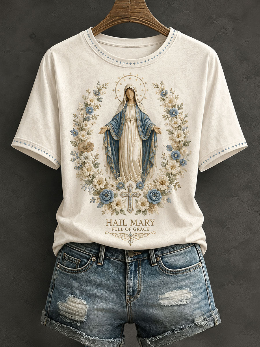 Women's Hail Mary Full Of Grace T-shirt