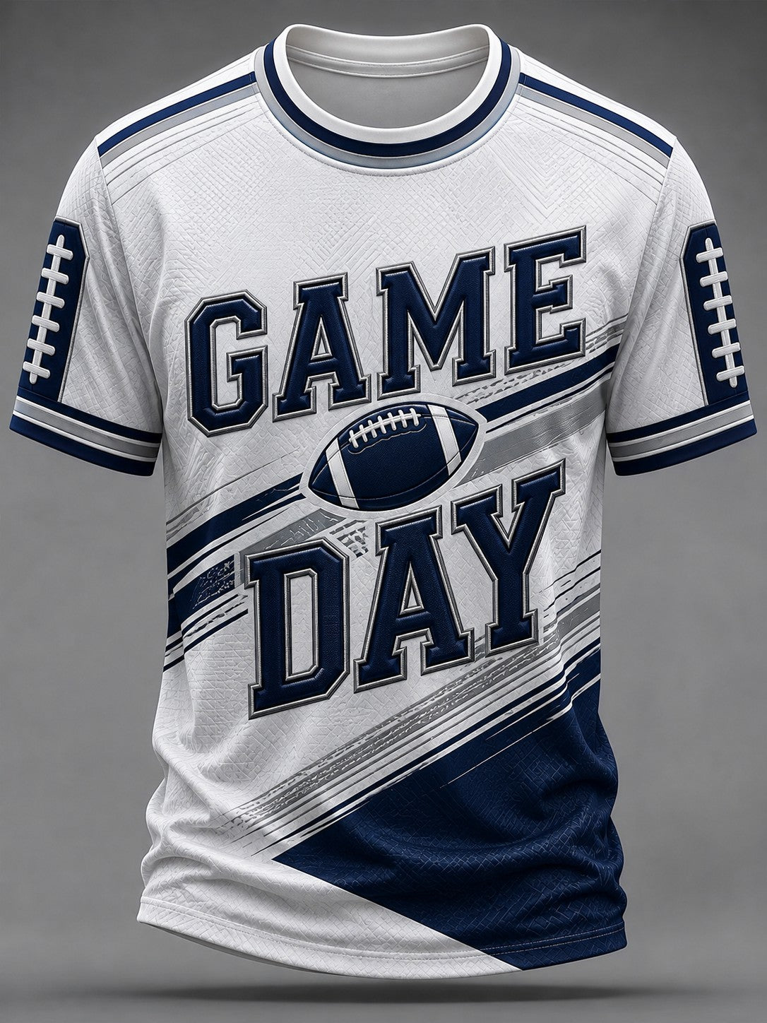 Men's Football Game Day Printed T-shirt