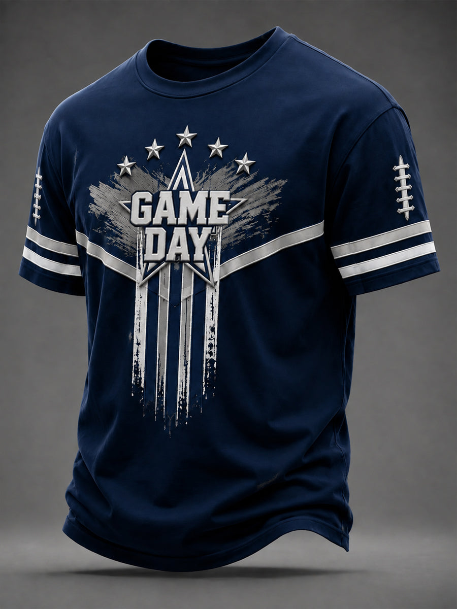 Men's Dallas Cowboys Football Printed T-shirt