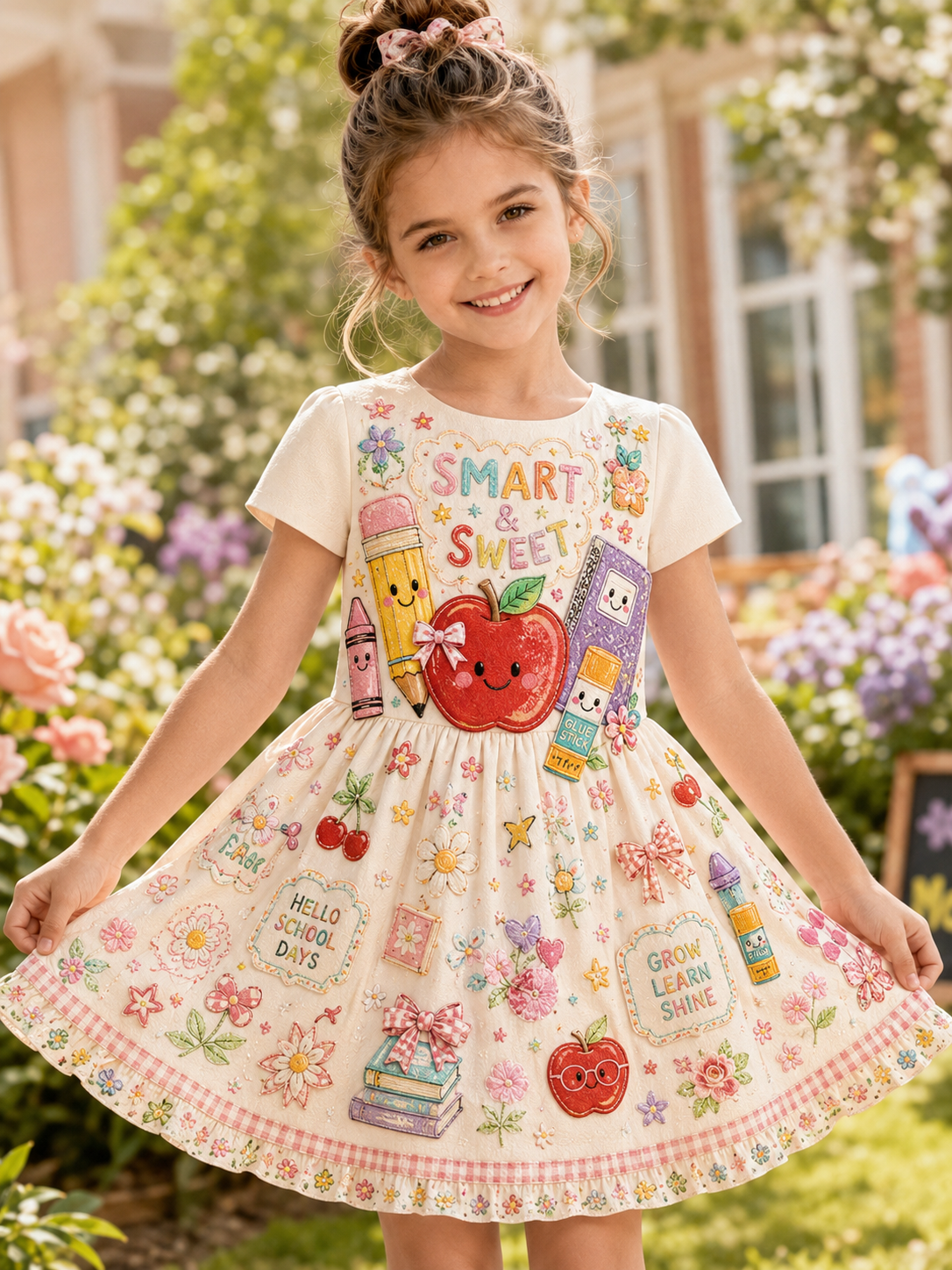 Back-To-School Season Art Casual Dress