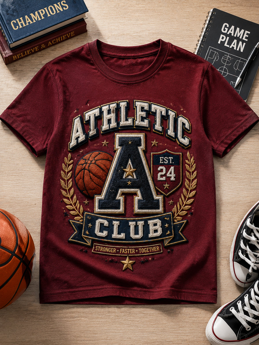 Back-to-School College-Style Casual T-Shirts