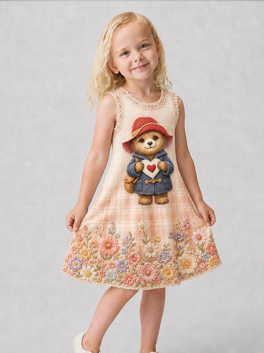 Girl's Art Printed Dress