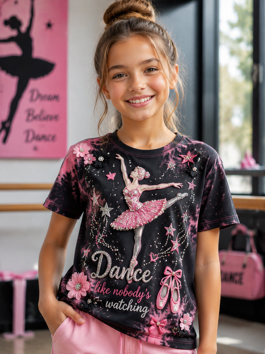Cute Dancing Girl Casual T-Shirt
