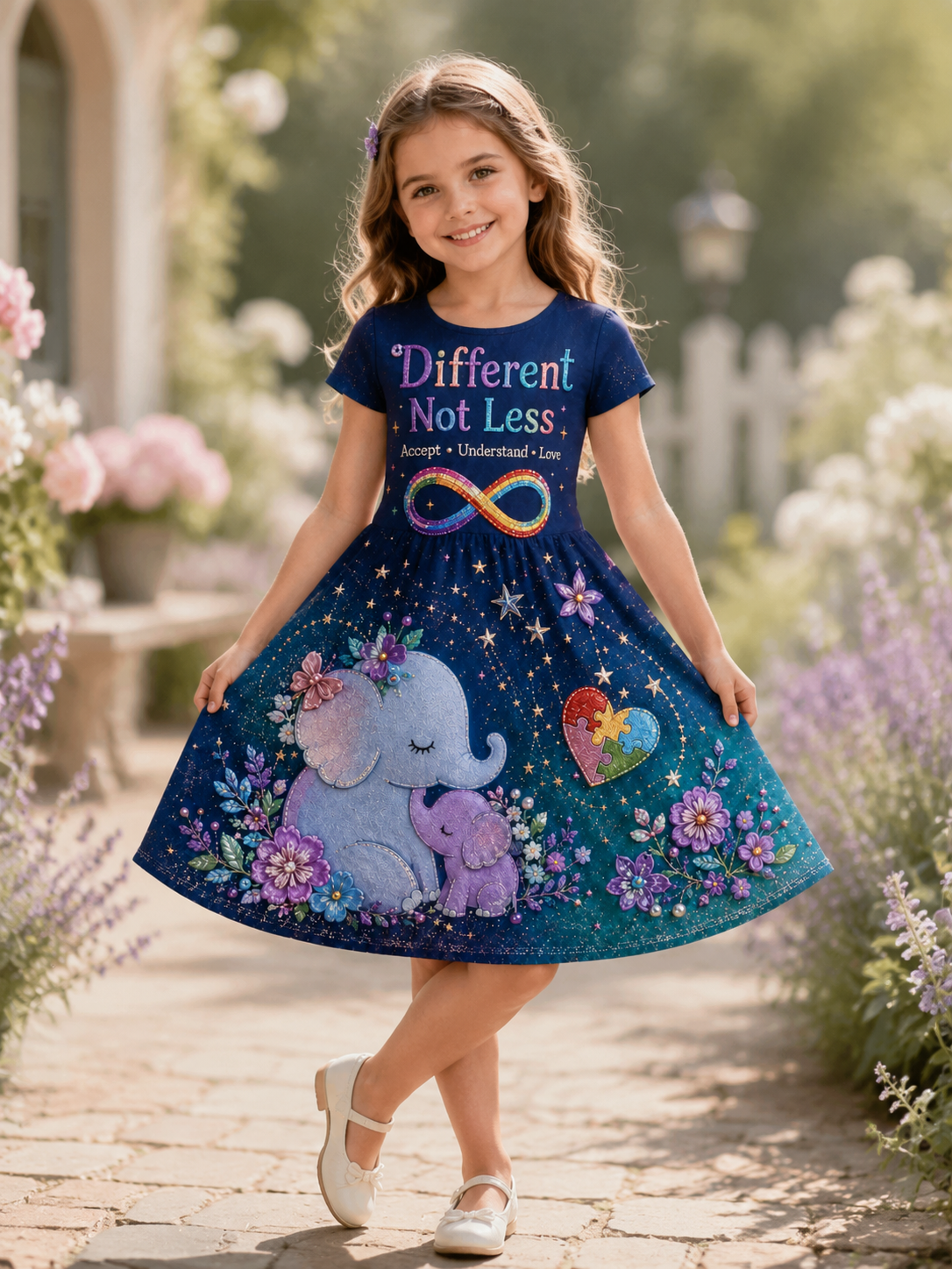 Children Autistic Disorder Art Print Casual Dress