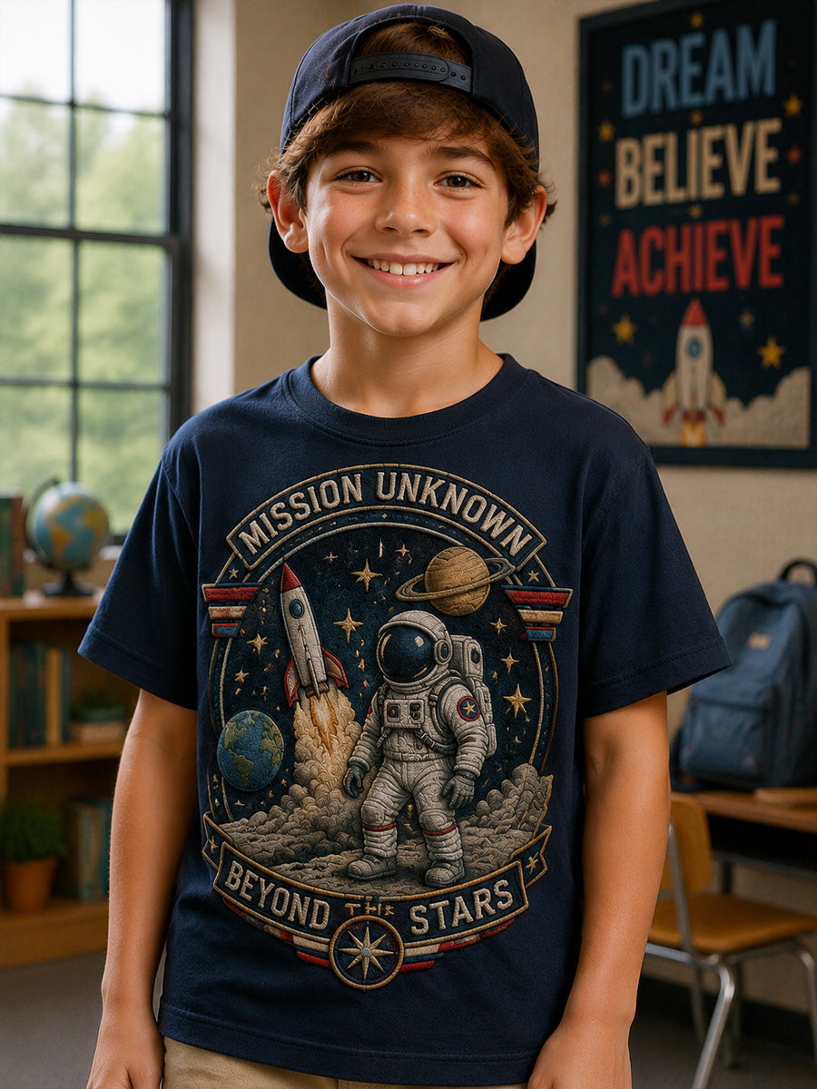 Boys' Back-to-School Astronaut Casual T-Shirt