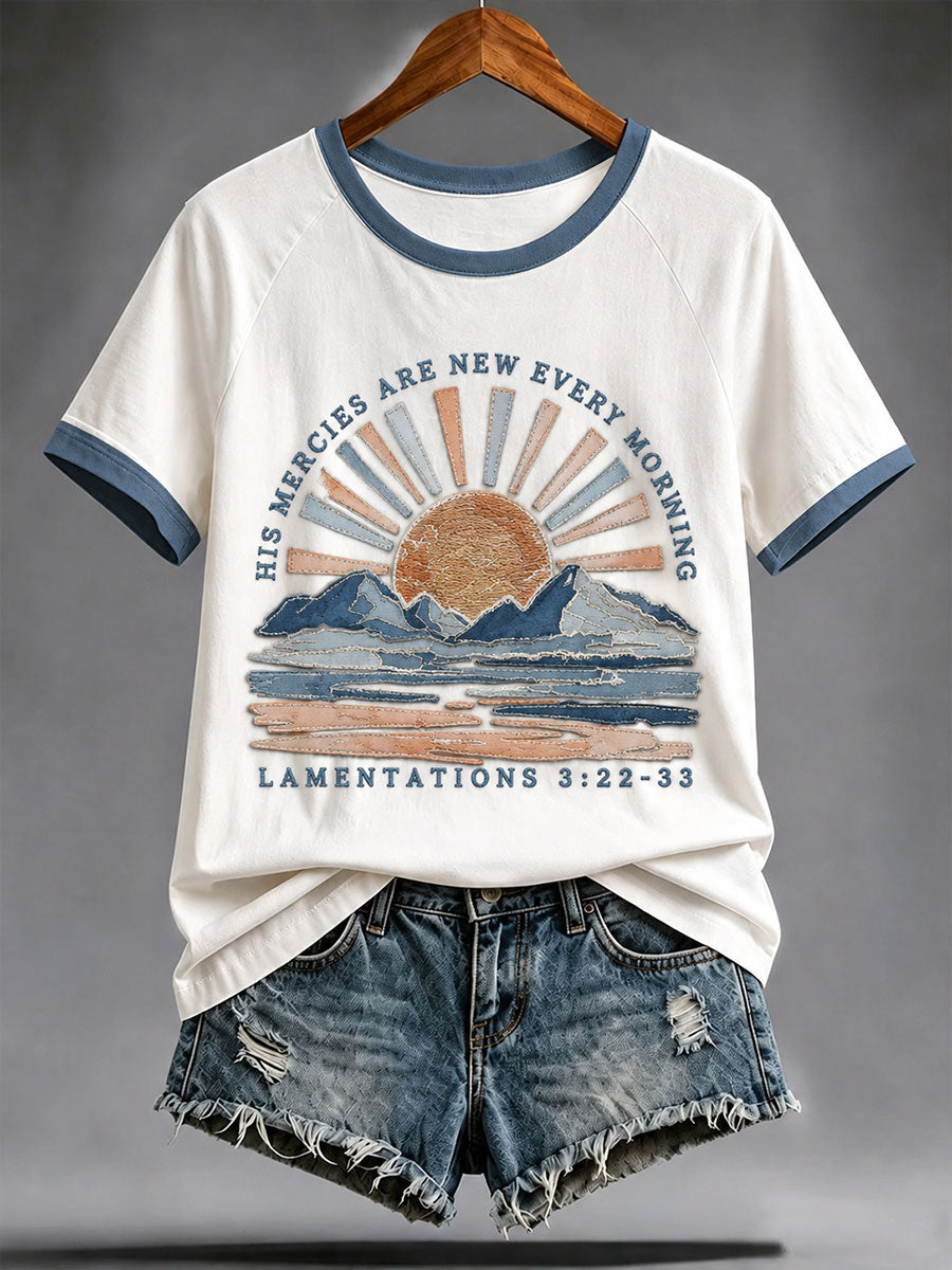 Women's History Mercies Are New Every Morning Short Sleeve T-shirt