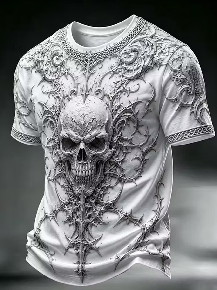 Retro Dark Punk Graphic Casual T-Shirt