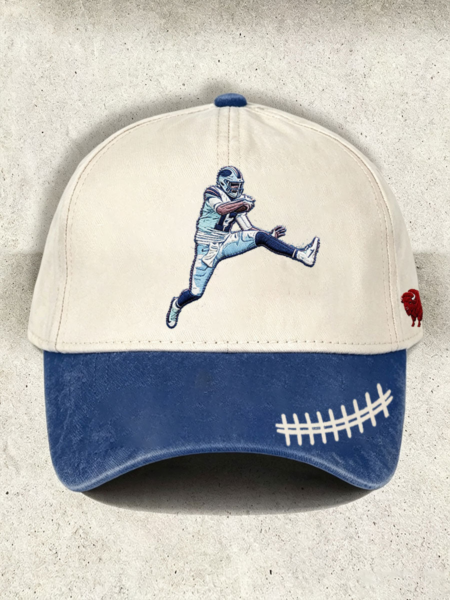 Unisex Football Lover Bulls BUF Art Printed Hat